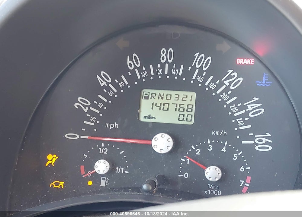 2003 VOLKSWAGEN NEW BEETLE GLX VIN: 3VWDD21C03M404313