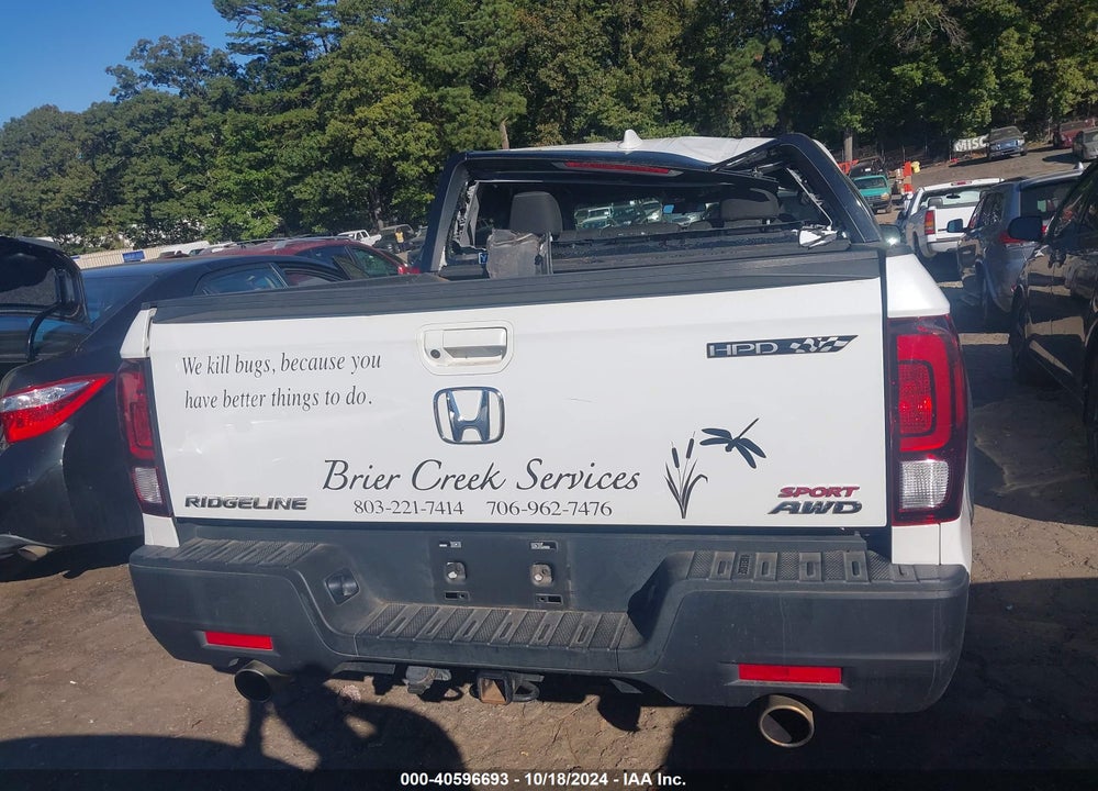 2022 HONDA RIDGELINE SPORT VIN: 5FPYK3F16NB001555