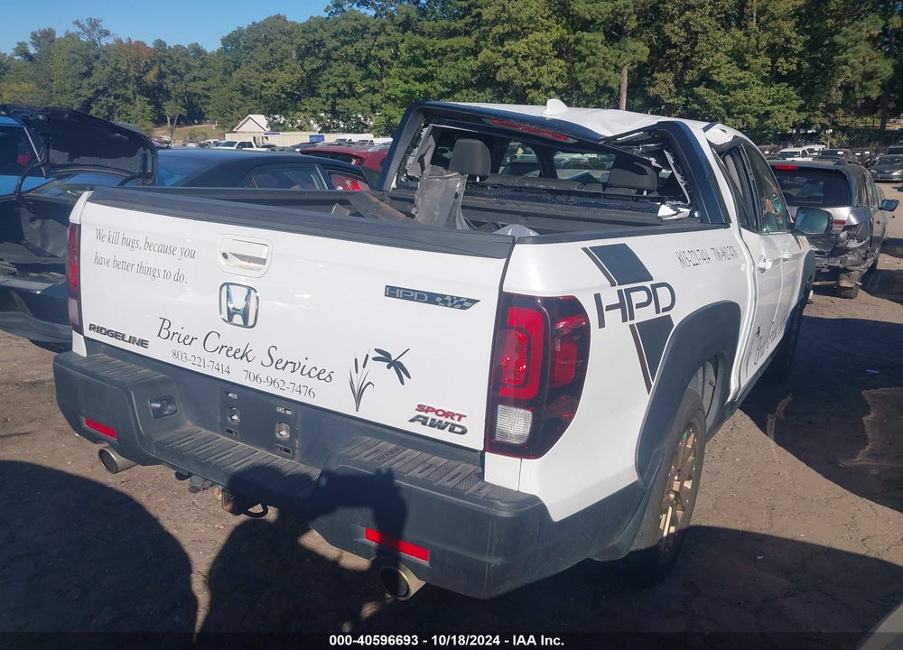 2022 HONDA RIDGELINE SPORT VIN: 5FPYK3F16NB001555