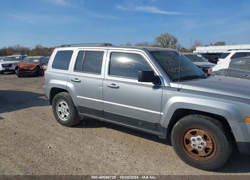 2017 JEEP PATRIOT SPORT FWD VIN: 1C4NJPBA4HD131289