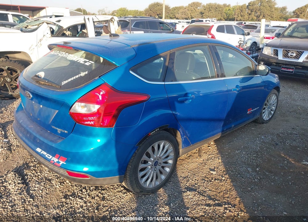 2012 FORD FOCUS TITANIUM VIN: 1FAHP3N27CL472196