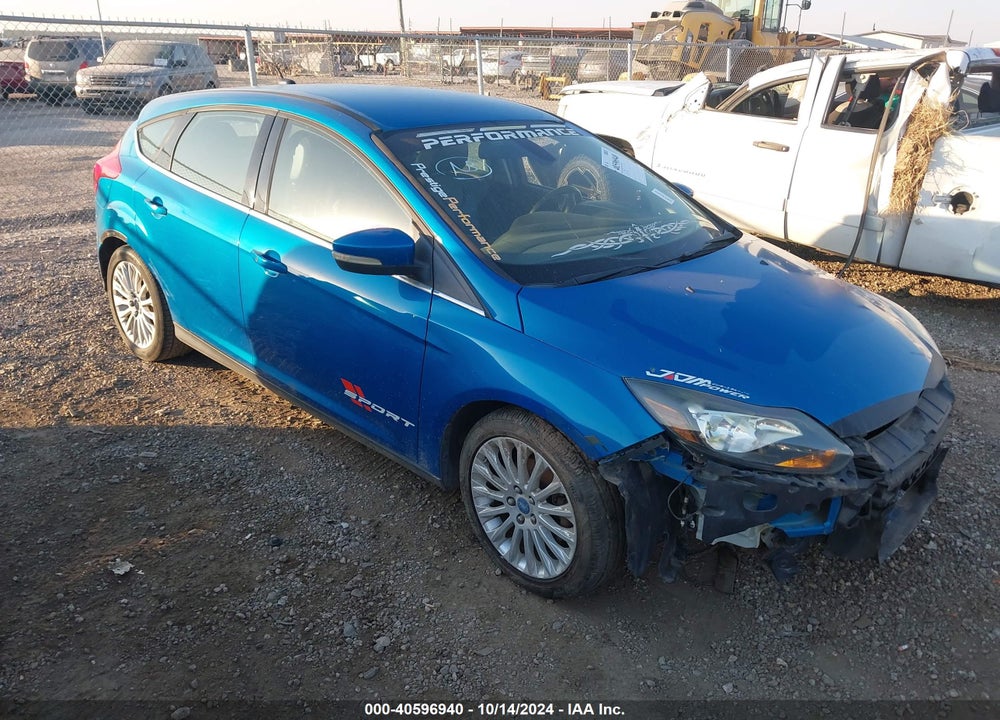 2012 FORD FOCUS TITANIUM VIN: 1FAHP3N27CL472196
