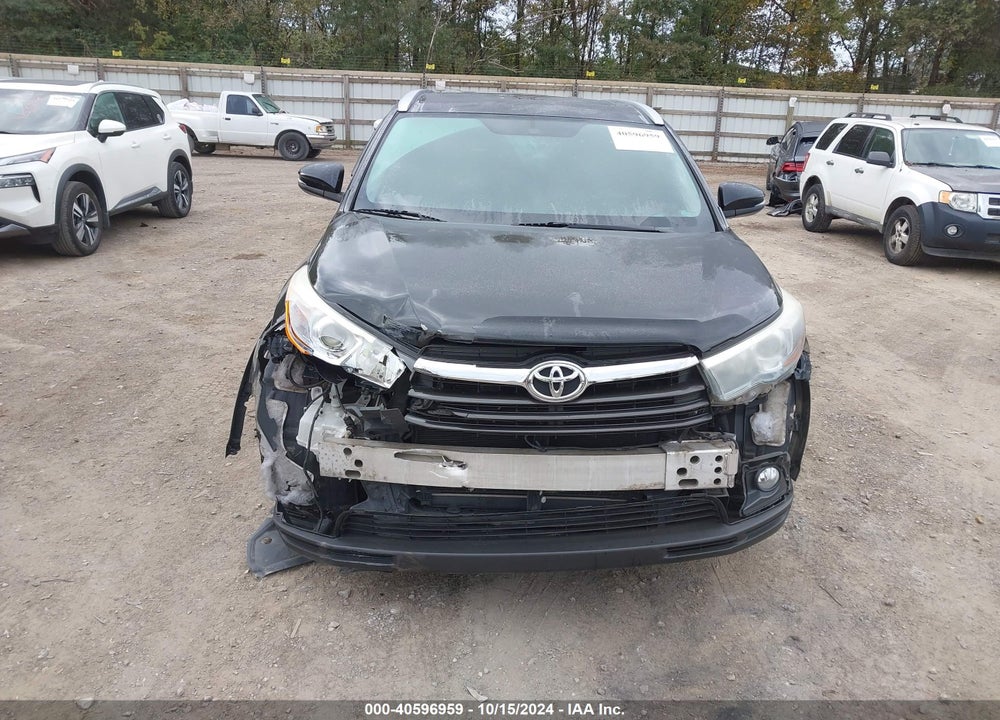 2016 TOYOTA HIGHLANDER XLE V6 VIN: 5TDJKRFH2GS236172