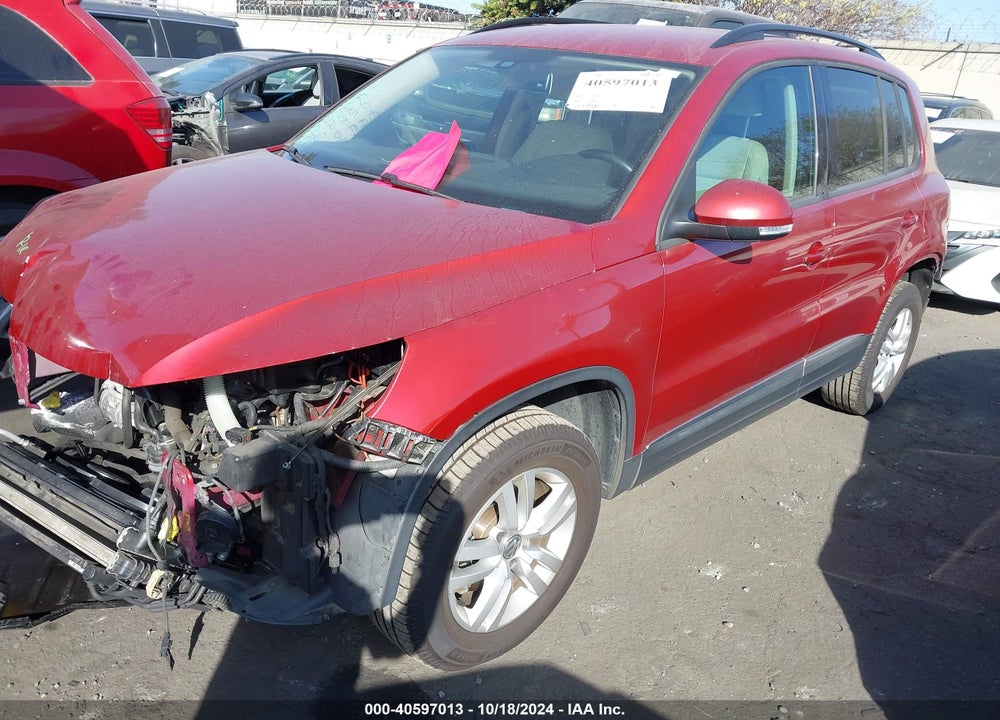 2016 VOLKSWAGEN TIGUAN S VIN: WVGAV7AX6GW087691