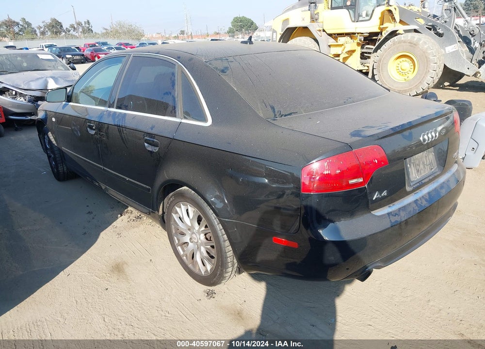 2008 AUDI A4 2.0T/2.0T SPECIAL EDITION VIN: WAUDF78E58A161410