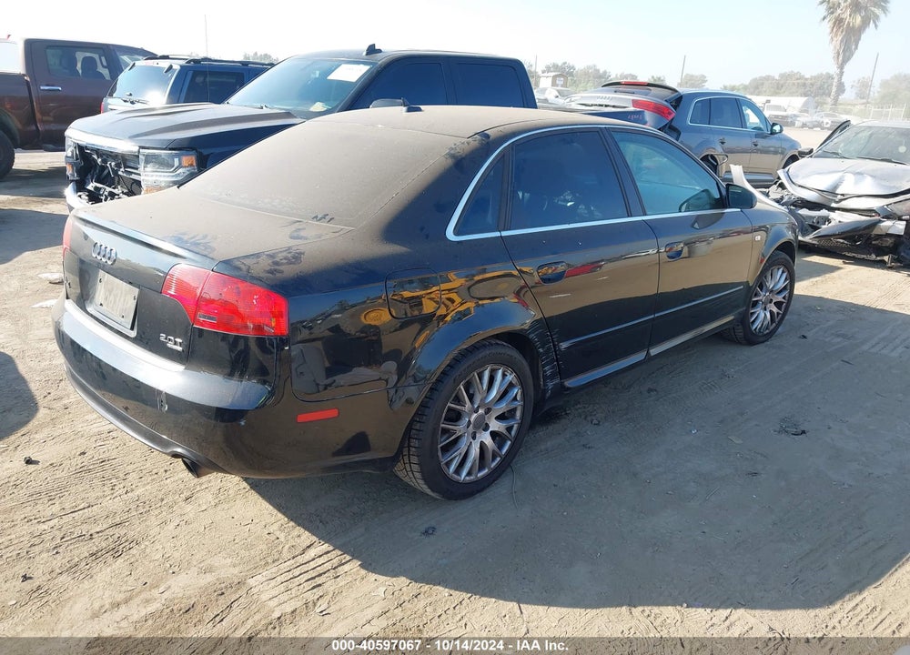 2008 AUDI A4 2.0T/2.0T SPECIAL EDITION VIN: WAUDF78E58A161410
