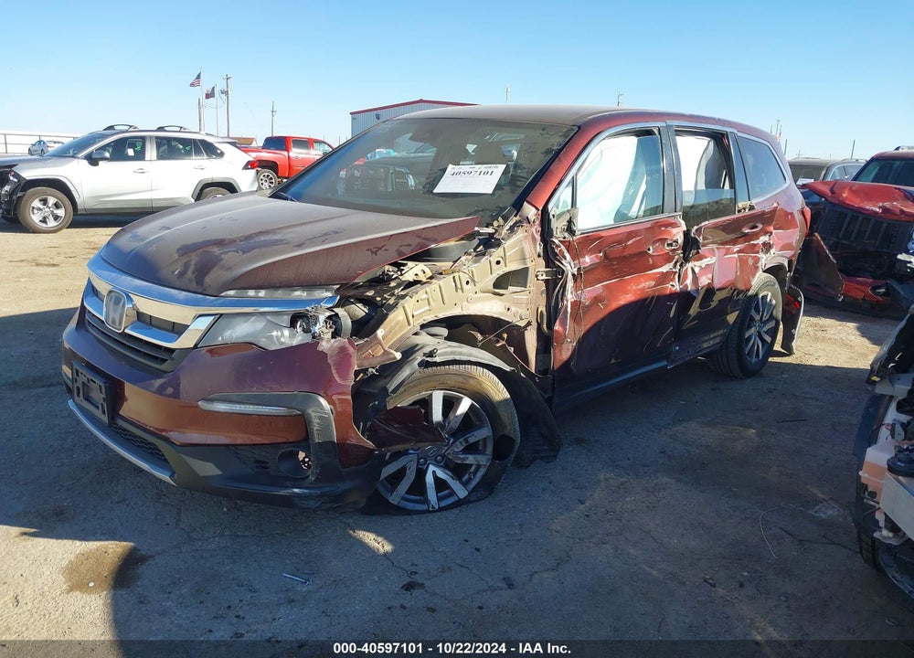 2020 HONDA PILOT 2WD EX VIN: 5FNYF5H39LB022212