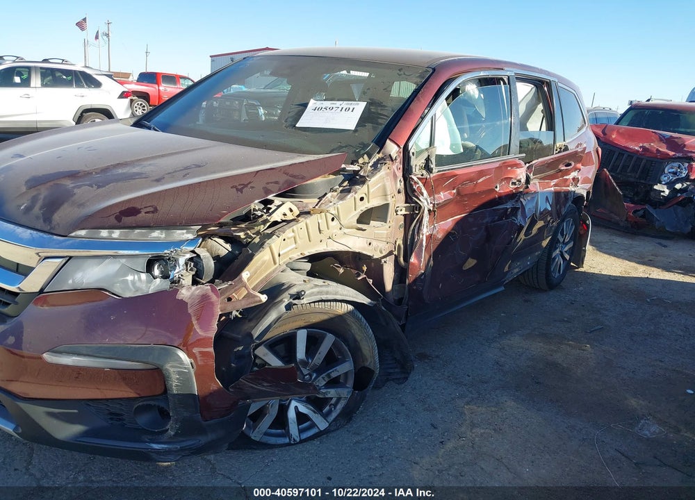 2020 HONDA PILOT 2WD EX VIN: 5FNYF5H39LB022212