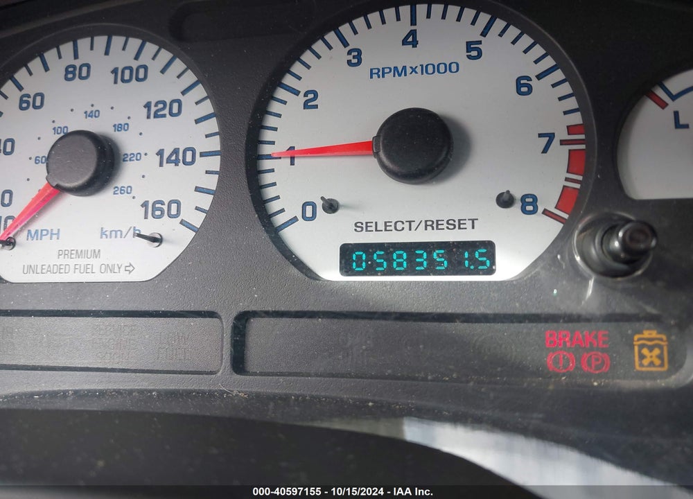 1999 FORD MUSTANG COBRA VIN: 1FAFP46V8XF179322