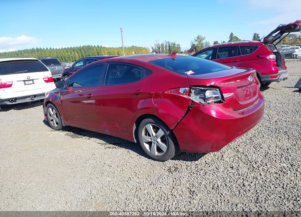 2013 HYUNDAI ELANTRA GLS VIN: 5NPDH4AE5DH392476