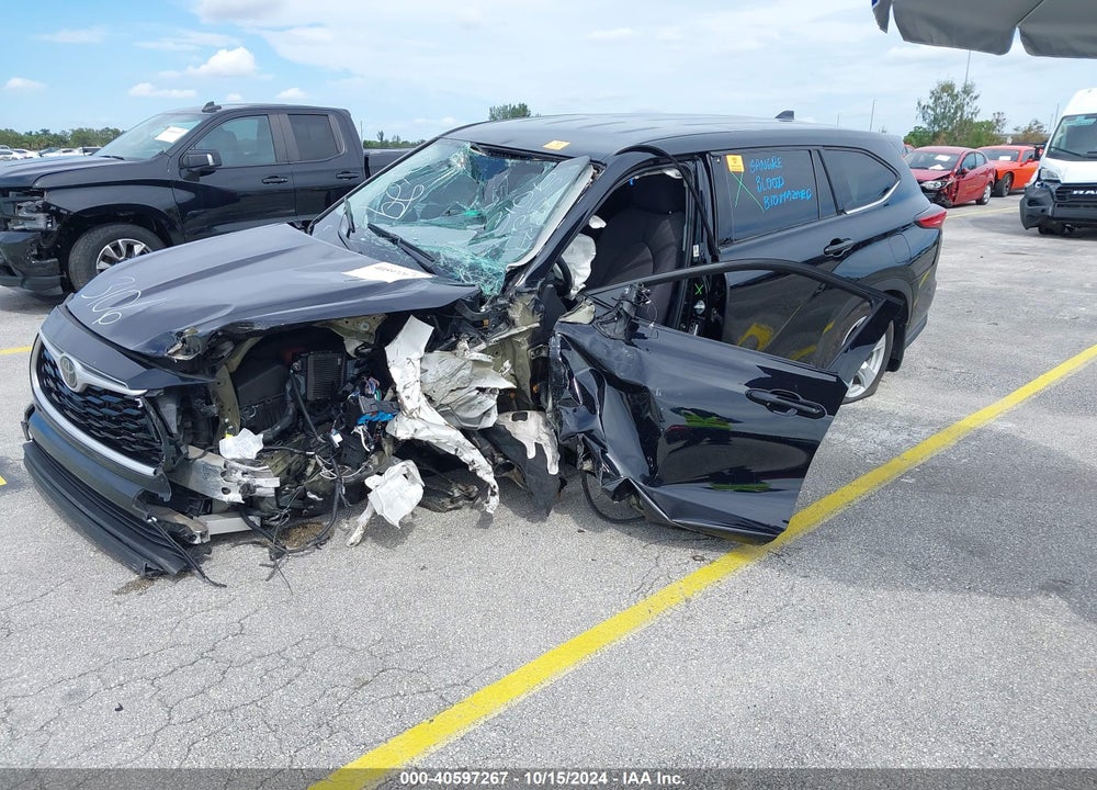2021 TOYOTA HIGHLANDER LE VIN: 5TDBZRBH9MS523106