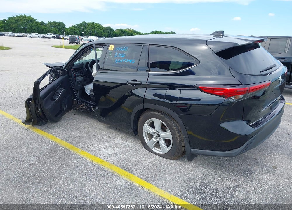 2021 TOYOTA HIGHLANDER LE VIN: 5TDBZRBH9MS523106