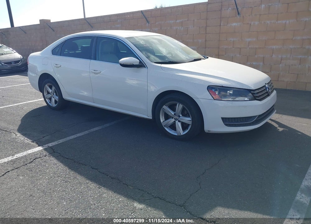 2012 VOLKSWAGEN PASSAT 2.5L SE VIN: 1VWBP7A36CC010294