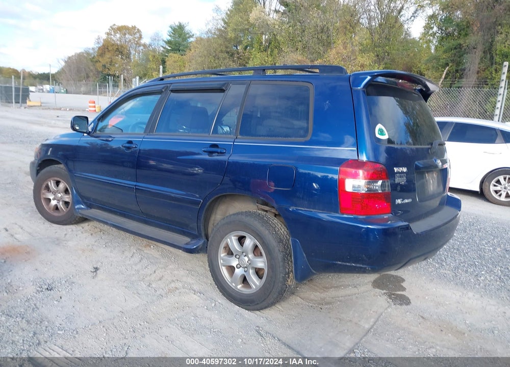2005 TOYOTA HIGHLANDER V6 VIN: JTEEP21A850084253