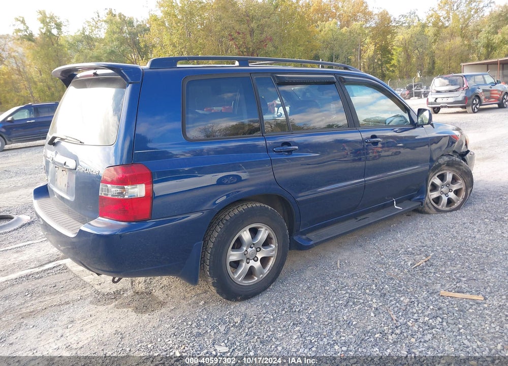 2005 TOYOTA HIGHLANDER V6 VIN: JTEEP21A850084253