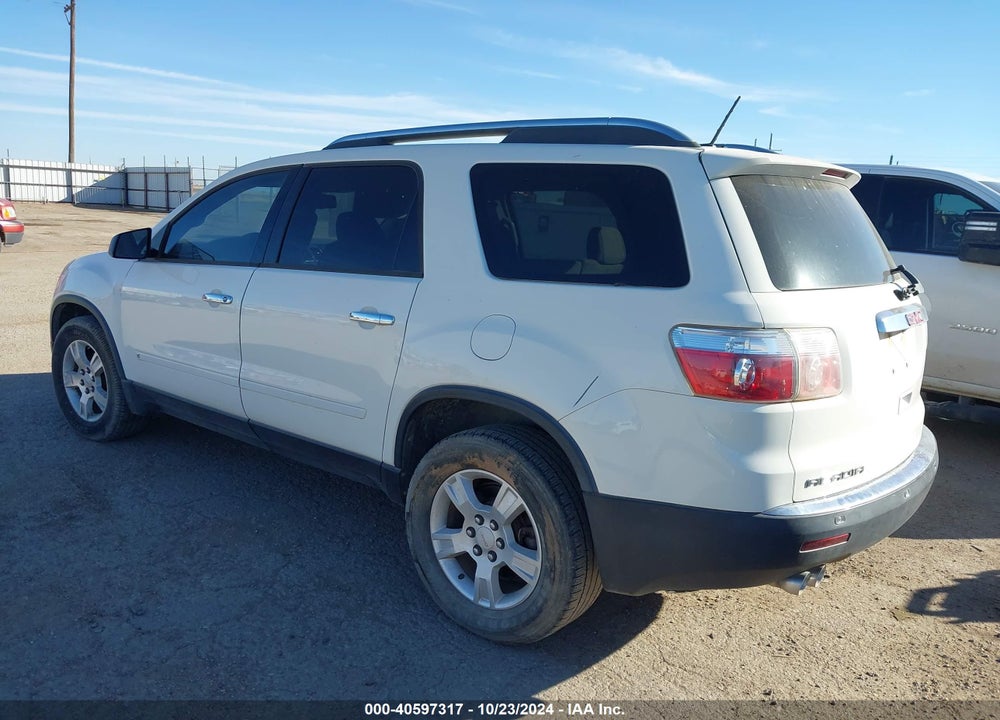 2009 GMC ACADIA SLE-1 VIN: 1GKER13D79J195610