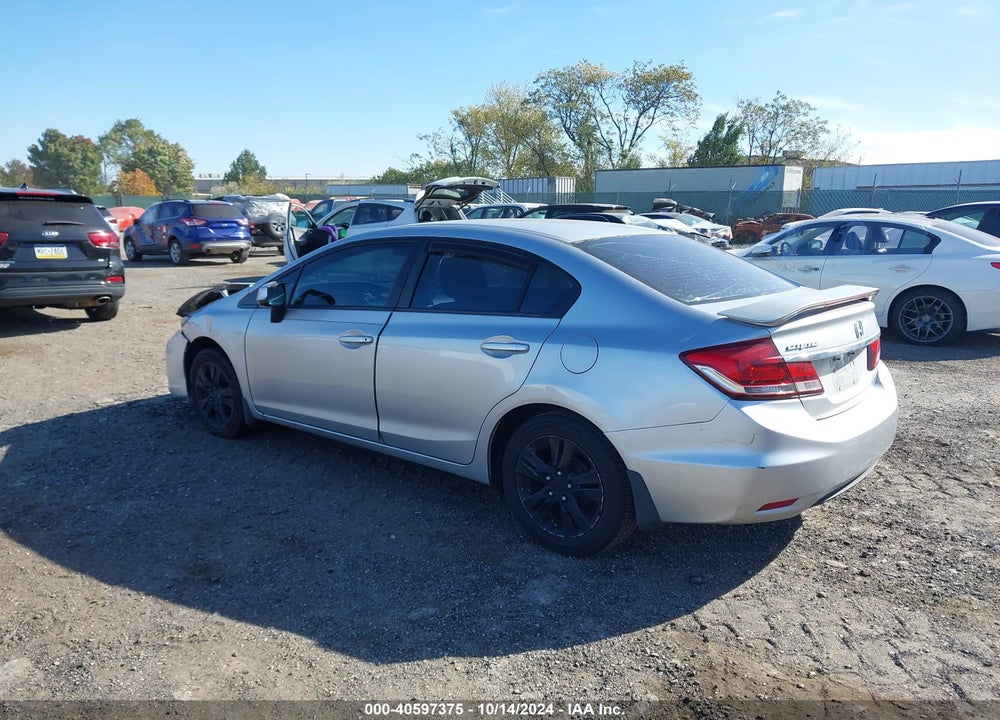 2013 HONDA CIVIC LX VIN: 19XFB2E58DE008560
