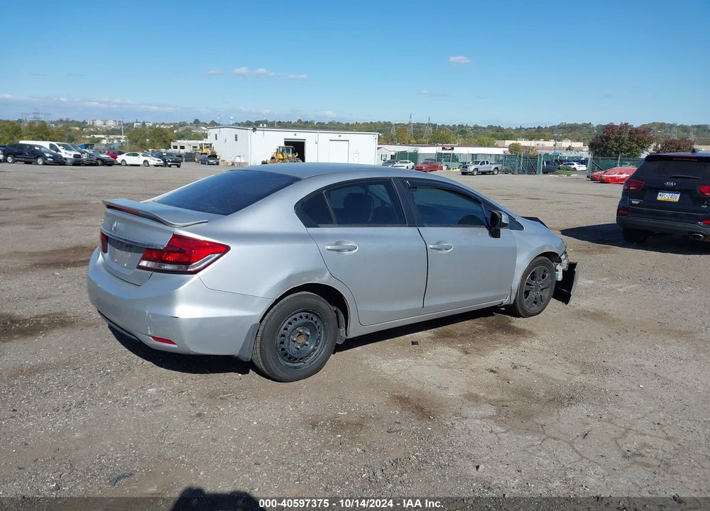 2013 HONDA CIVIC LX VIN: 19XFB2E58DE008560