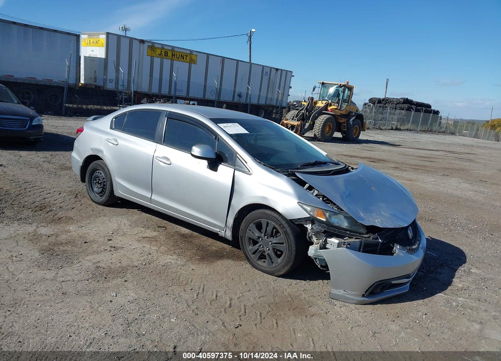 2013 HONDA CIVIC LX VIN: 19XFB2E58DE008560