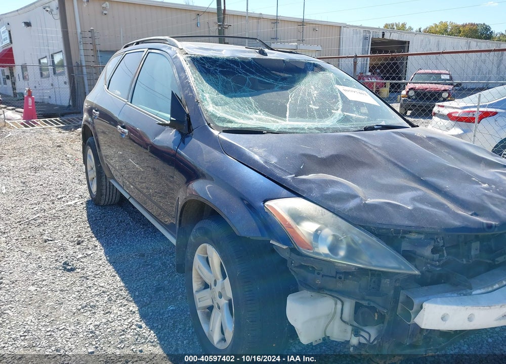 2006 NISSAN MURANO SL VIN: JN8AZ08T06W424460