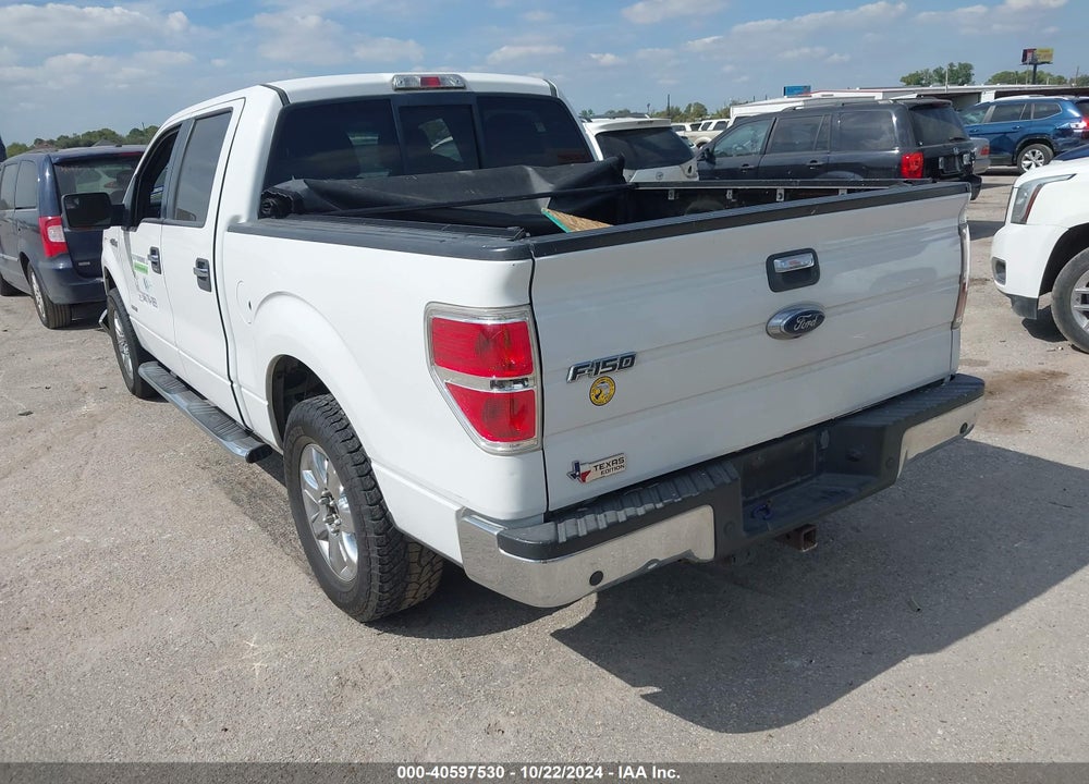 2013 FORD F-150 XLT VIN: 1FTFW1CT3DFD40296
