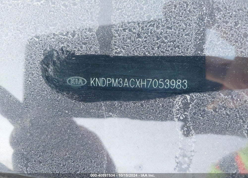 2017 KIA SPORTAGE LX VIN: KNDPM3ACXH7053983