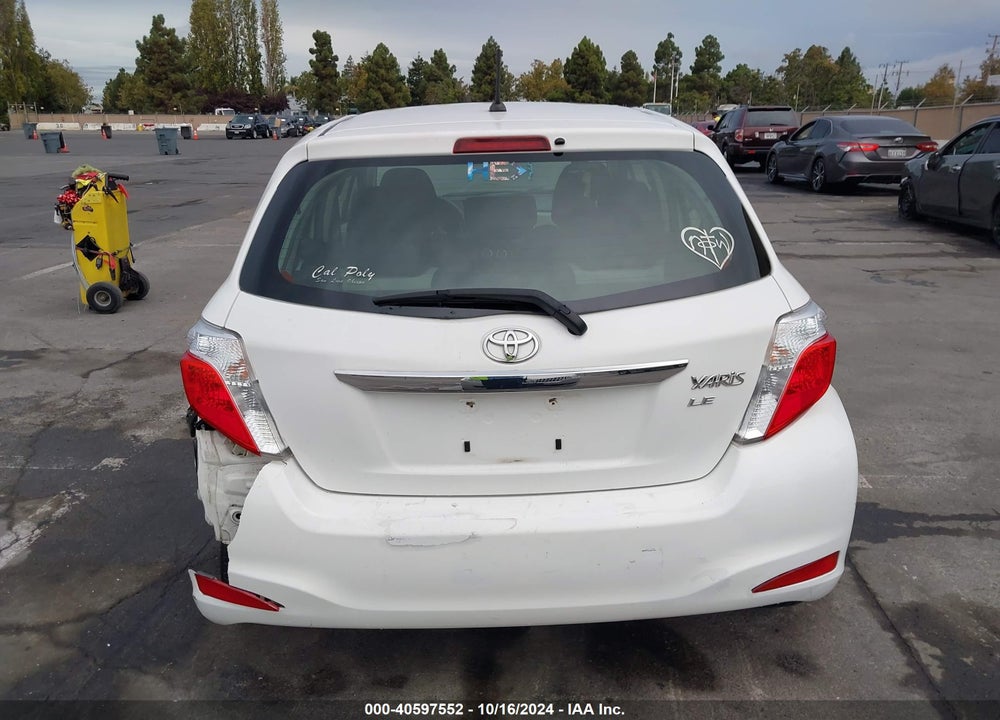 2012 TOYOTA YARIS LE VIN: JTDKTUD34CD523739
