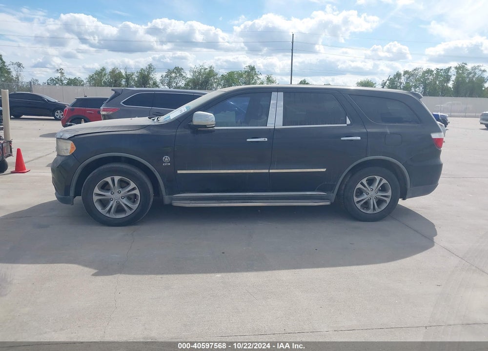 2012 DODGE DURANGO SXT VIN: 1C4RDHAG0CC126691