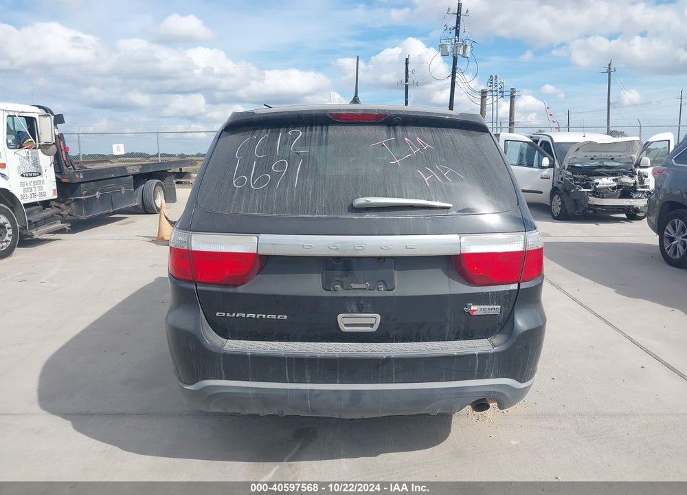 2012 DODGE DURANGO SXT VIN: 1C4RDHAG0CC126691
