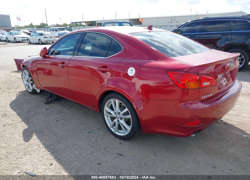 2007 LEXUS IS 250 VIN: JTHBK262072052782
