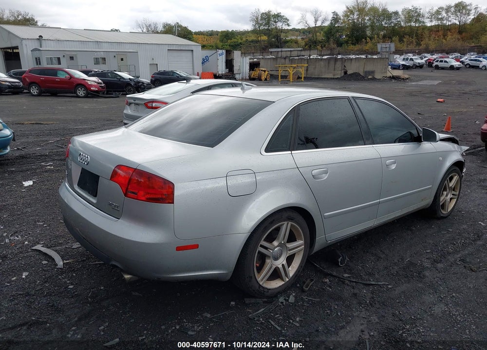 2007 AUDI A4 2.0T VIN: WAUDF78E07A244211