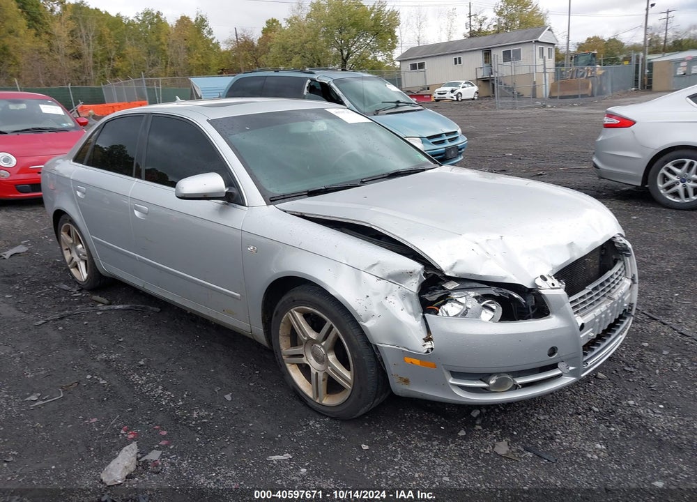2007 AUDI A4 2.0T VIN: WAUDF78E07A244211