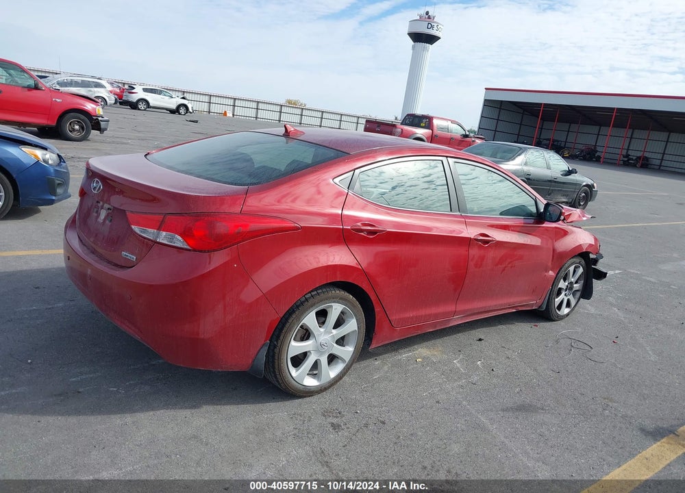 2012 HYUNDAI ELANTRA LIMITED (ULSAN PLANT) VIN: KMHDH4AE0CU447187