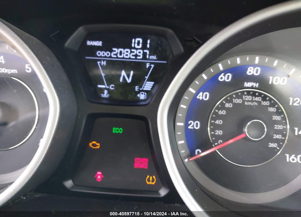 2012 HYUNDAI ELANTRA LIMITED (ULSAN PLANT) VIN: KMHDH4AE0CU447187