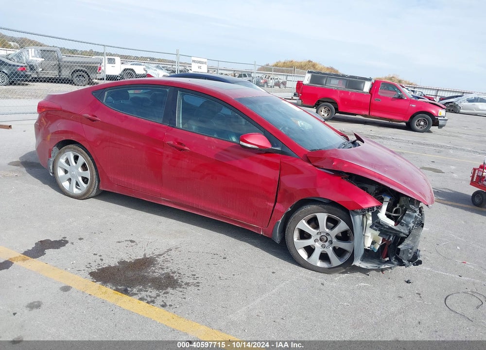 2012 HYUNDAI ELANTRA LIMITED (ULSAN PLANT) VIN: KMHDH4AE0CU447187