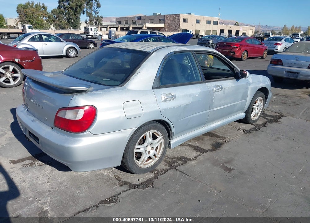 2004 SUBARU IMPREZA WRX VIN: JF1GD29624G522881
