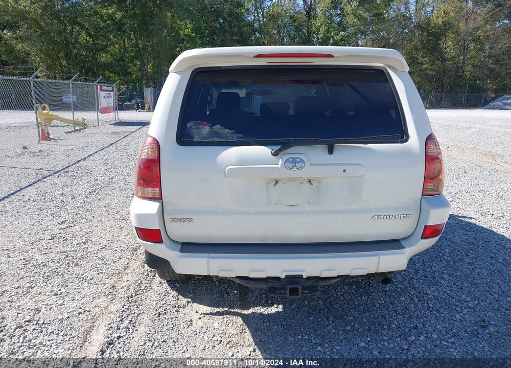 2005 TOYOTA 4RUNNER LIMITED V8 VIN: JTEBT17R858022357