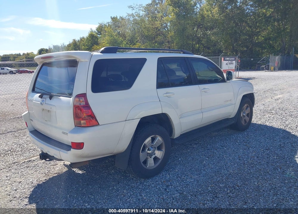 2005 TOYOTA 4RUNNER LIMITED V8 VIN: JTEBT17R858022357