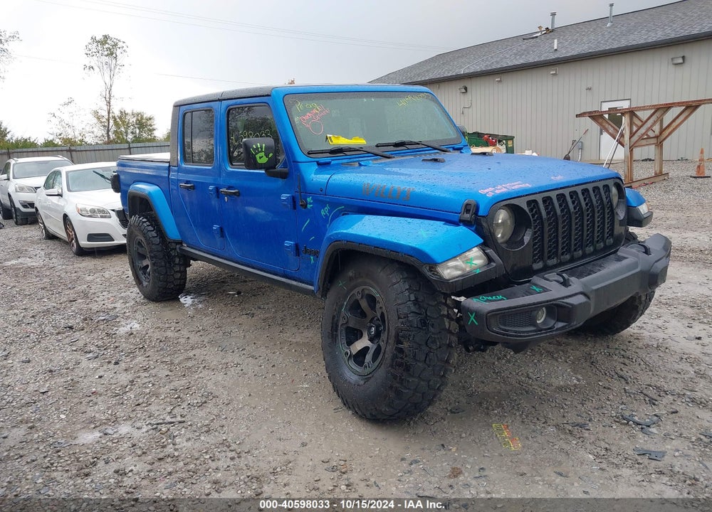 2021 JEEP GLADIATOR WILLYS 4X4 VIN: 1C6HJTAG3ML566260