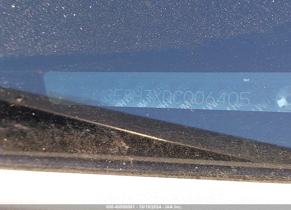 2013 HONDA FIT VIN: JHMGE8H3XDC006405