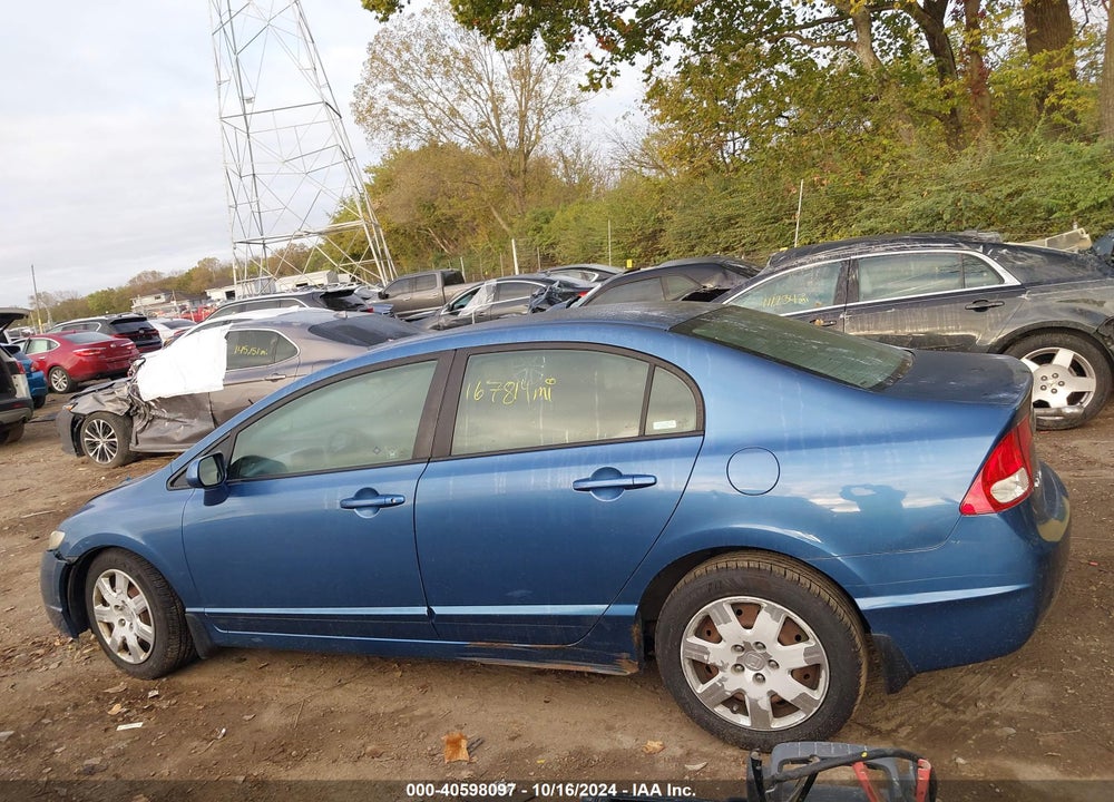 2009 HONDA CIVIC LX VIN: 19XFA16539E036995