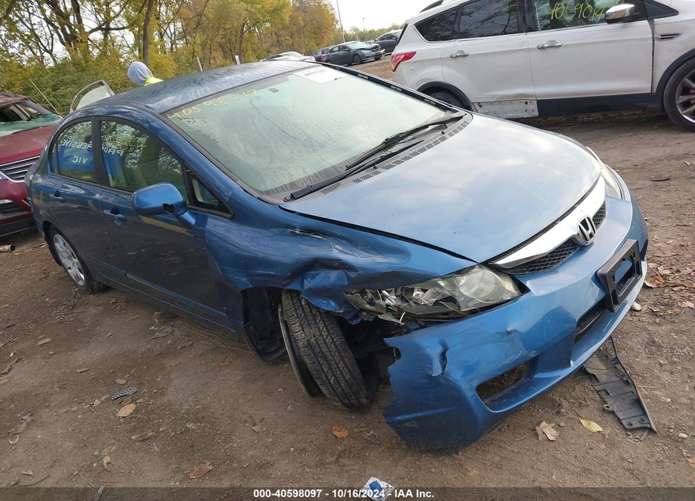 2009 HONDA CIVIC LX VIN: 19XFA16539E036995