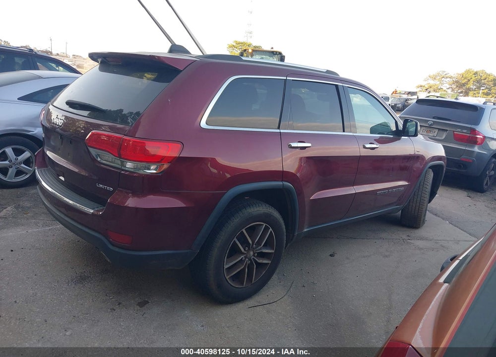 2018 JEEP GRAND CHEROKEE LIMITED 4X2 VIN: 1C4RJEBG6JC109459