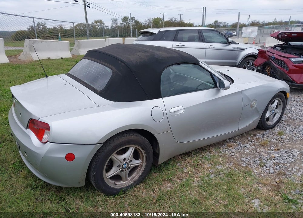 2006 BMW Z4 3.0I VIN: 4USBU33596LW69634