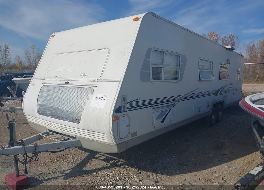 2002 TRAIL LITE TRAVEL TRAILER VIN: 4WY200P2721078827