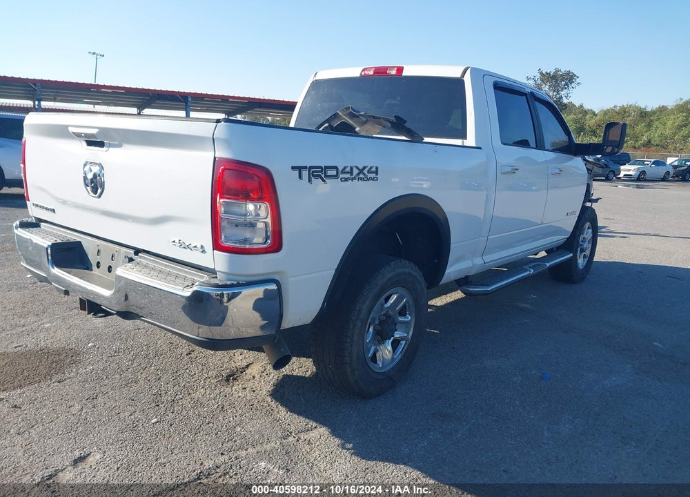 2019 RAM 2500 BIG HORN 4X4 6'4 BOX VIN: 3C6UR5DL9KG631991