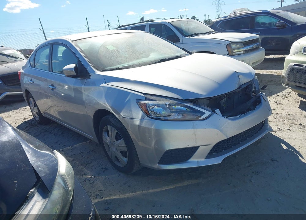 2016 NISSAN SENTRA S VIN: 3N1AB7AP9GY310265