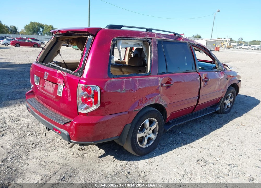 2006 HONDA PILOT EX-L VIN: 5FNYF28556B022647