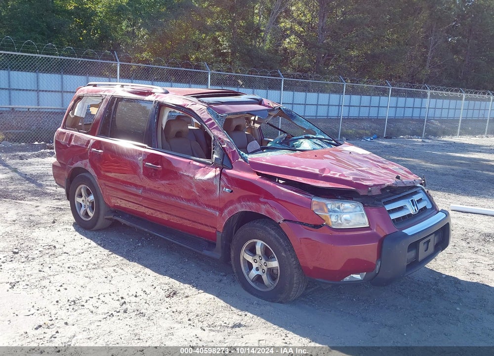 2006 HONDA PILOT EX-L VIN: 5FNYF28556B022647