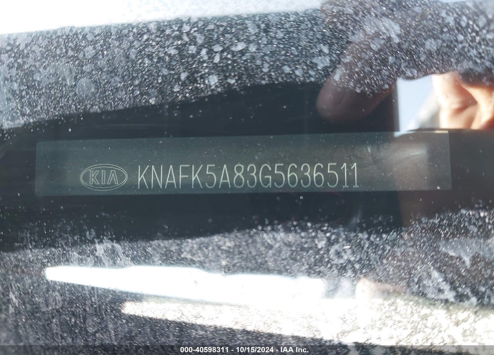 2016 KIA FORTE LX VIN: KNAFK5A83G5636511